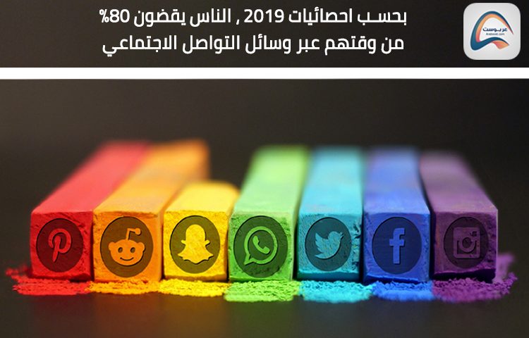 كم من الوقت يقضي المستخدمين عبر وسائل التواصل الاجتماعي في عام 2019
